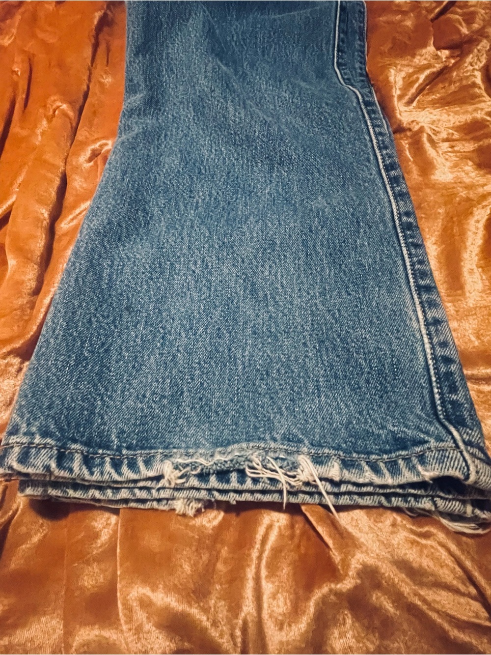 Vintage 90’s Levi's 501 Medium Blue Straight-Leg Denim Button Fly Jeans 36x3 - Picture 12 of 16